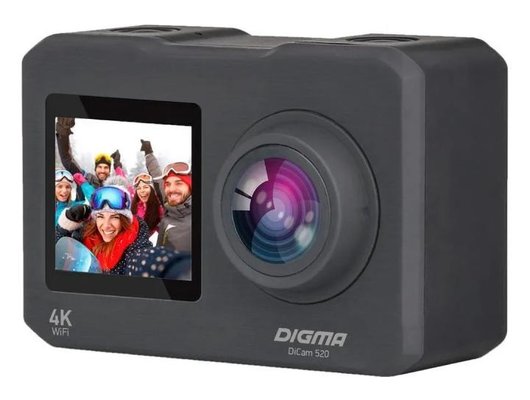 Экшн-камера Digma DiCam 520 серый